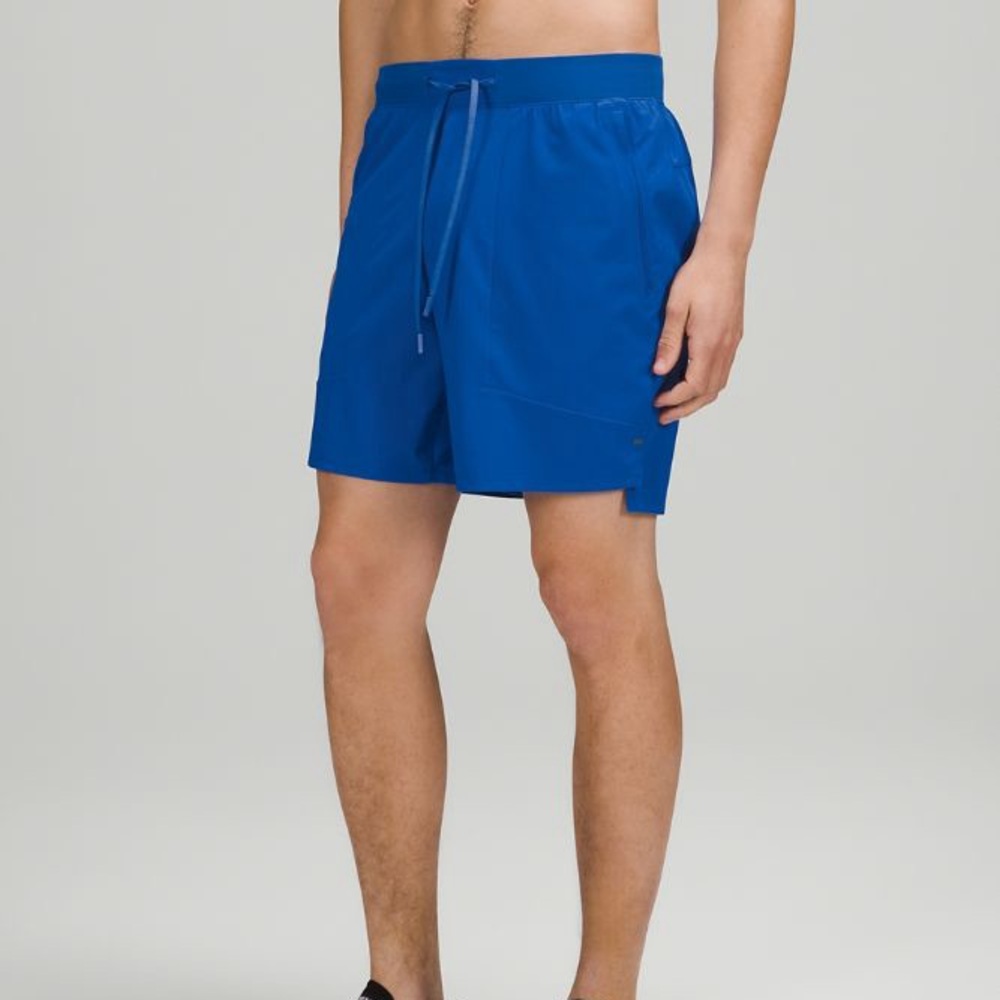 SIZE L Blazer Blue License to Train Lulu Lemon Shorts 7”